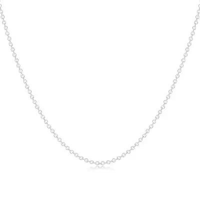 925 ezüst nyaklánc - lánc ovális szemekből, golyó, gyűrű és kör