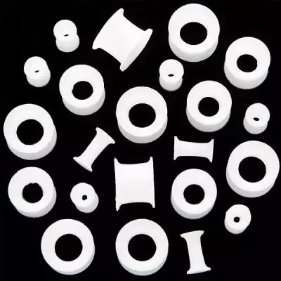 Fültágító alagút - üreges fehér kör - A piercing vastagsága: 7 mm