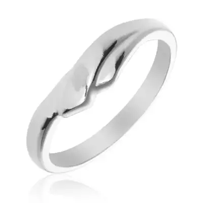 Gyűrű 925 ezüstből egymást átfedő szárakkal - Nagyság_ 59