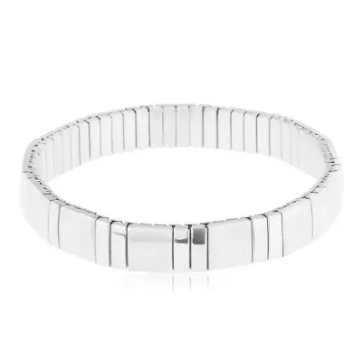 Streccs karkötő 316L acélból, két fényes és egy matt elem