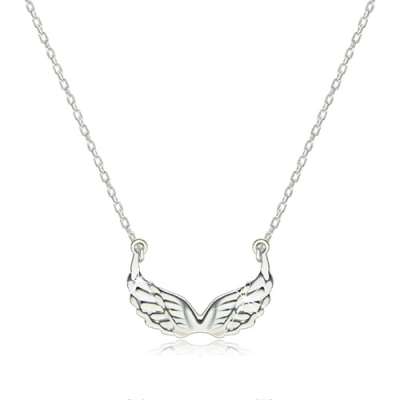 925 ezüst nyaklánc - fényes kivágott angyalszárnyak