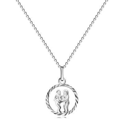 Ezüst lánc és medál csillagjeggyel, IKREK