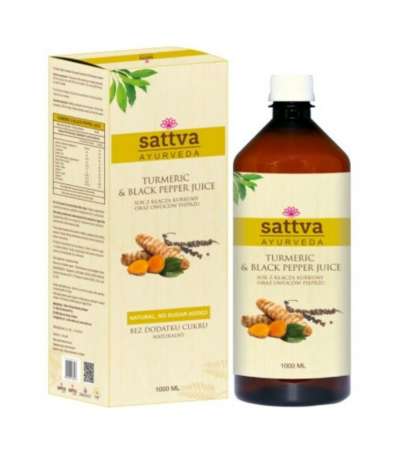 Kurkuma és Feketebors Juice 1l - Sattva Ayurveda