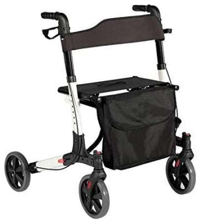 Járókeret négykerekű idősek 67 x 71,5 x 81,5 cm fekete