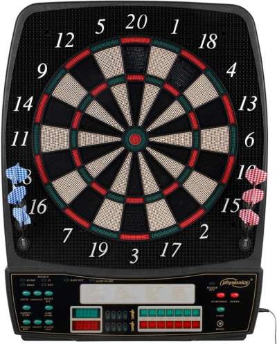 PHYSIONICS Elektromos darts tábla 16 játékos + 12 darts