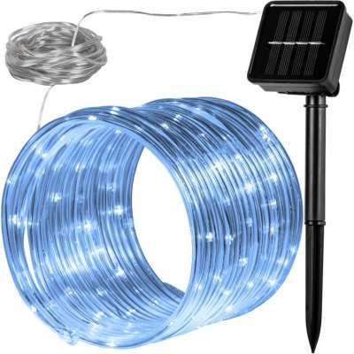 VOLTRONIC® Napelemes fényfüzér 100 LED Hideg fehér