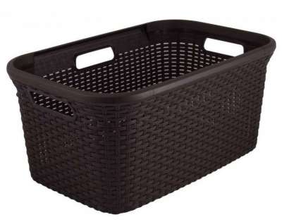 Ágyneműtartó kosár STYLE RATTAN 45L - barna CURVER