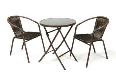 GARTHEN Kerti bútor készlet asztal + 2 szék