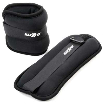 MAXXIVA Neoprén csuklósúly 2 x 0,5 kg fekete