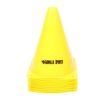 Gorilla Sports Bója szett 17 cm 10 db sárga