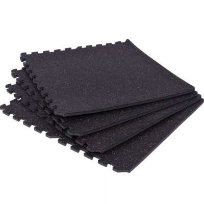 Gorilla Sports Védőszőnyeg szett 4 db fekete/piros