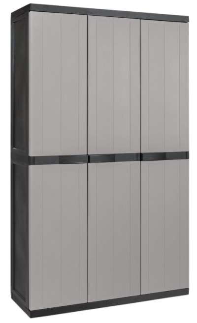 BIOS Háromajtós szekrény magas/műanyag szürke