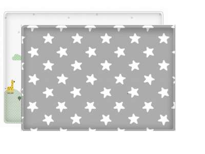 Lalalu Premium 190x130cm White Star 0m+