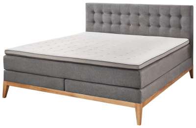 Kontinentális ágy BOXSPRING WESTWOOD BX2290 180x200 cm - sötétszürke