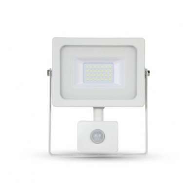 LED reflektor 20W mozgásérzékelővel MelegFehér 3000 Kelvin, 2200 lumen IP65 2 év garancia