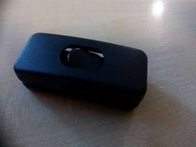 Zsinórkapcsoló Fekete 2,5A