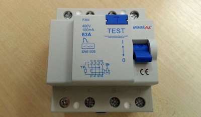 Áramvédő kapcsoló (firelé) 4P 100mA 63A / 423070