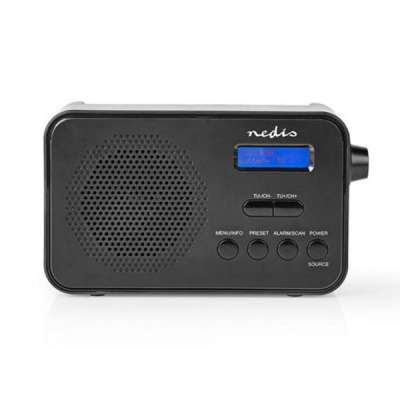 Nedis rádió RDDB1000BK, DAB+, FM, 3,6W