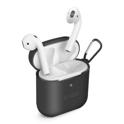 SBS- Szilikon Tok for Apple AirPods 1/2, fekete - PC