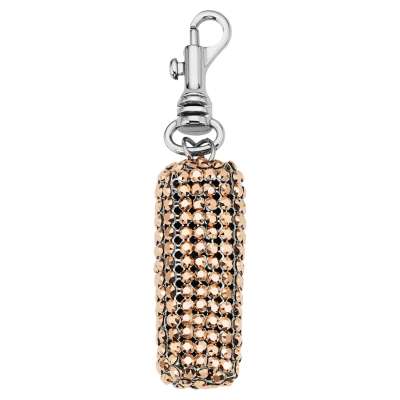 Swarovski Slim Bolster Key Charm, Palladium plating