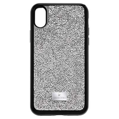 Swarovski Glam Rock okostelefon tok beépített ütéselnyelővel, iPhone® X/XS, szürke