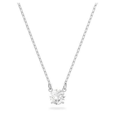 Swarovski Attract kör alakú nyaklánc, fehér, ródium bevonattal