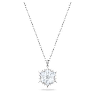 Swarovski Magic medál, fehér, ródium bevonattal