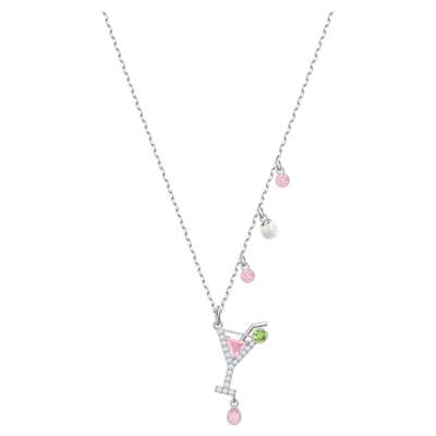 Swarovski No Regrets Cocktail Pendant, Multi-colored, Rhodium plating