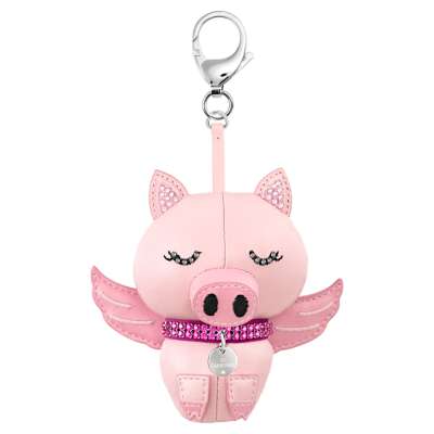 Swarovski Bu Bu Bag Charm, Pink, Stainless steel