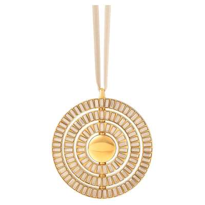 Swarovski Icons of Design Hanging Ornament, Gold tone