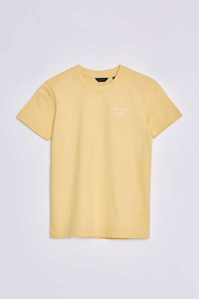 PÓLÓ GANT D2. CONTRAST SHIELD T-SHIRT MELLOW YELLOW