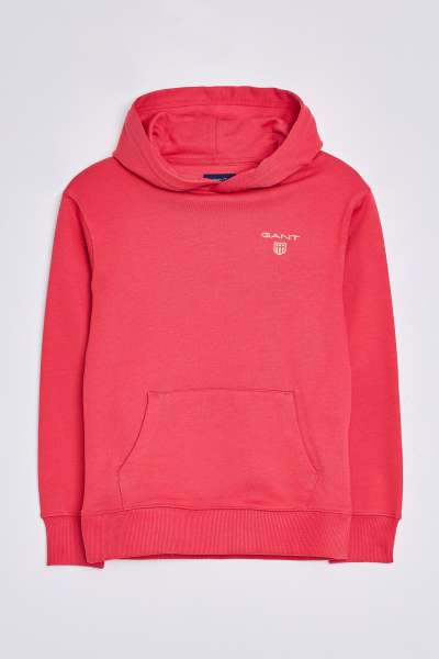 MELEGÍTŐ FELSŐ GANT D2. CONTRAST SHIELD HOODIE SCARLET RED