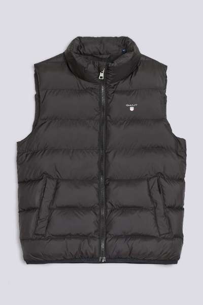 MELLÉNY GANT D2. OUTERWEAR VEST BLACK