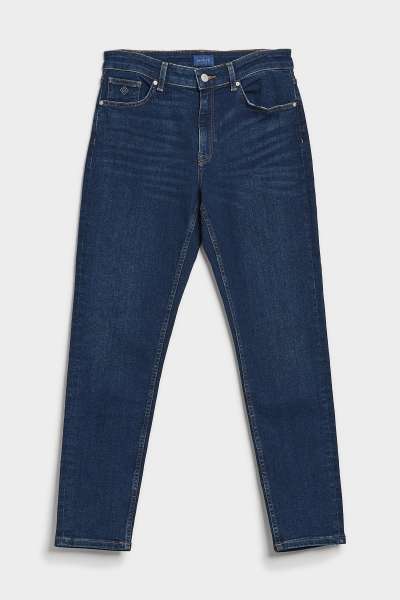 FARMER GANT D1. FARLA CROPPED JEANS DARK BLUE WORN IN