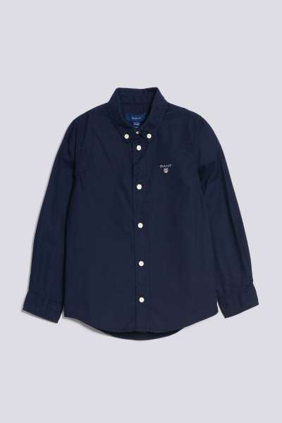 ING GANT D1. COTTON TWILL SHIRT EVENING BLUE