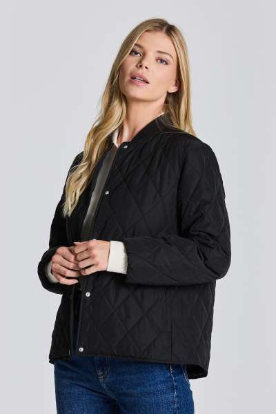 DZSEKI GANT D1. QUILTED JACKET EBONY BLACK