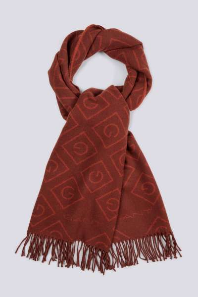 SÁL GANT ICON G WOOL SCARF RED SPICE