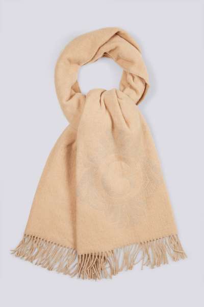 SÁL GANT D1. G MONOGRAM SCARF TOFFEE BEIGE