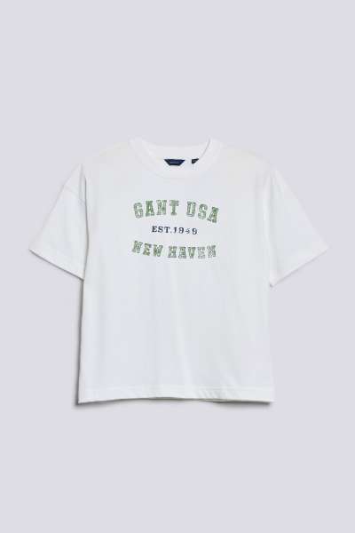 PÓLÓ GANT D1. GANT USA SS T-SHIRT WHITE