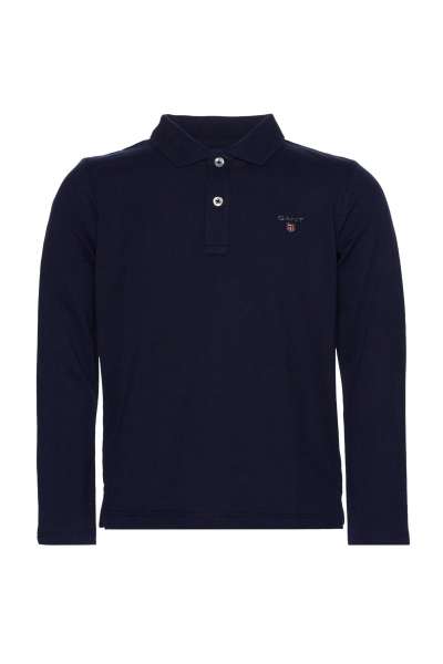 PÓLÓ GANT D1. THE ORIGINAL PIQUE LS RUGGER EVENING BLUE