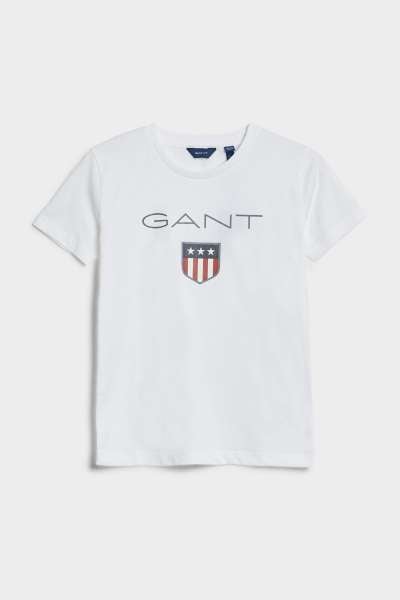 PÓLÓ GANT SHIELD SS T-SHIRT WHITE