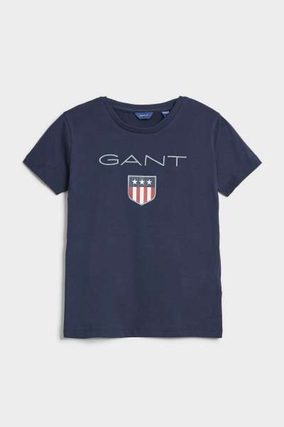 PÓLÓ GANT SHIELD SS T-SHIRT EVENING BLUE