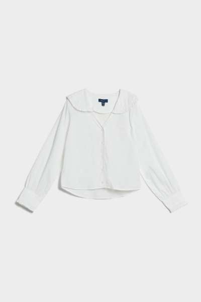 ING GANT D1. WOVEN BLOUSE WHITE