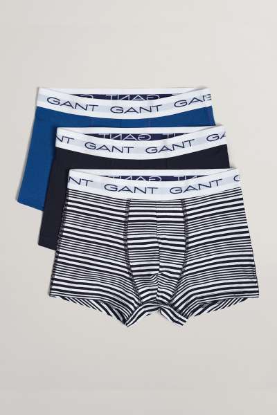 ALSÓNEMŰ GANT BOY'S MARITIME STRIPE TRUNK 3-PACK EVENING BLUE