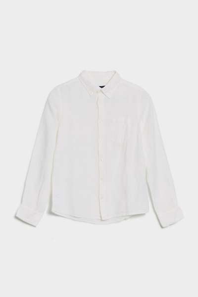 ING GANT LINEN LS BD SHIRT WHITE