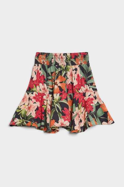 SZOKNYA GANT TROPICAL PRINT WOVEN SKIRT MARINE