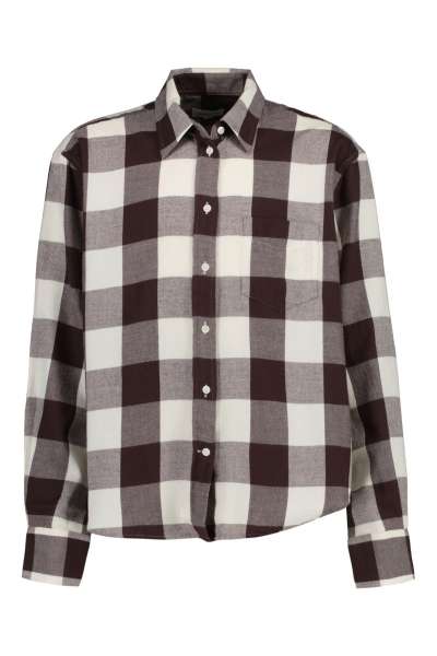 ING GANT CHECKED RELAXED LS SHIRT CREAM