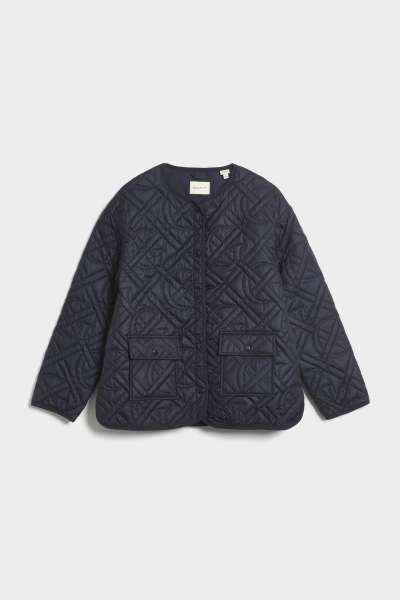 DZSEKI GANT MONOGRAM QUILTED LINER JACKET EVENING BLUE