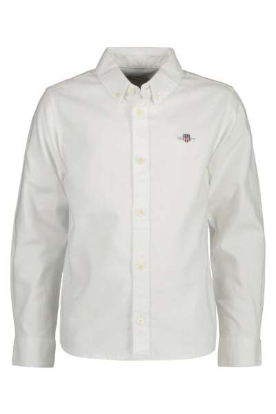 ING GANT SHIELD OXFORD BD SHIRT WHITE