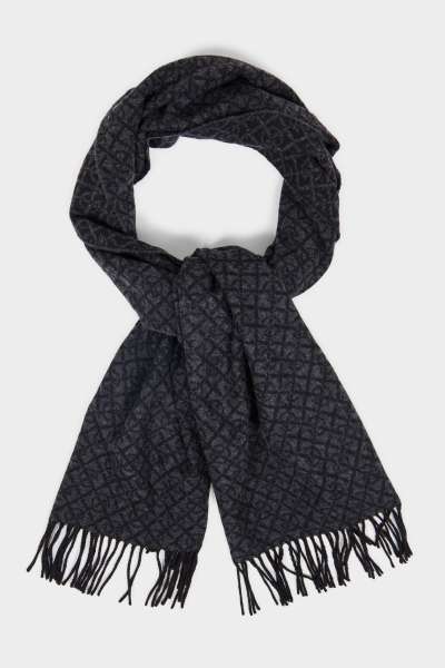 SÁL GANT G PATTERN SCARF BLACK